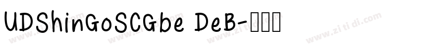 UDShinGoSCGbe DeB字体转换
